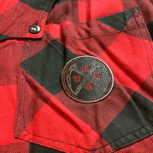 Eight 732 Plaid long sleeve shirt - Picture 3 of 6